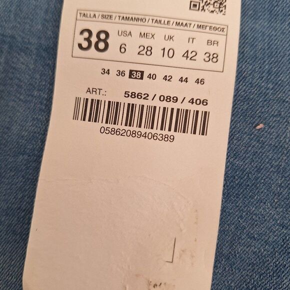 Zara Basic Z 1975 Denim - Size 6 (Blue , 27-inch Inseam) - Picture 3 of 9